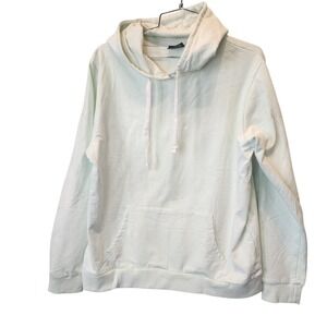 Real Essentials Hoodie Sweatshirt Mens XXL Light Green Pullover Fleece Cozy NWOT